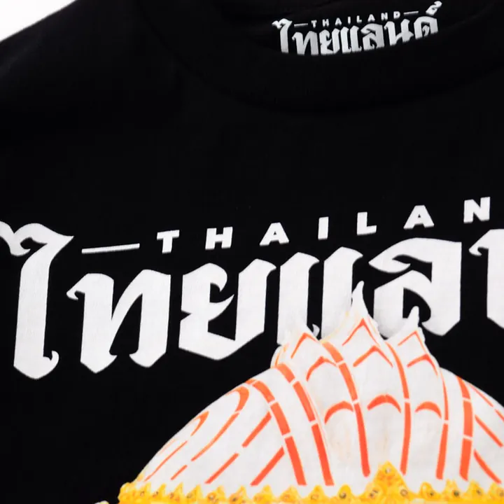 ตัวอย่างรายละเอียดงานสกรีน DTG บนเสื้อสีดำจาก Loomora DTG