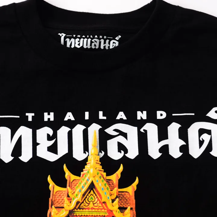 ตัวอย่างรายละเอียดงานสกรีน DTG บนเสื้อสีดำจาก Loomora DTG