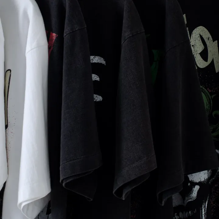 ตัวอย่างรายละเอียดงานสกรีน DTG บนเสื้อสีดำจาก Loomora DTG